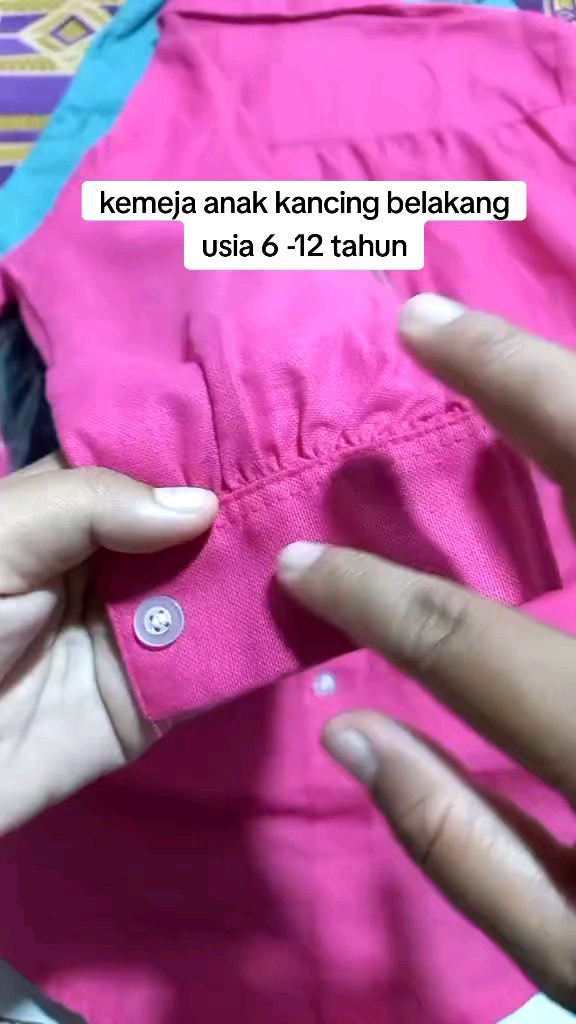 Kemeja Anak Hana Blouse Perempuan Terbaru & Variasi Kancing Belakang