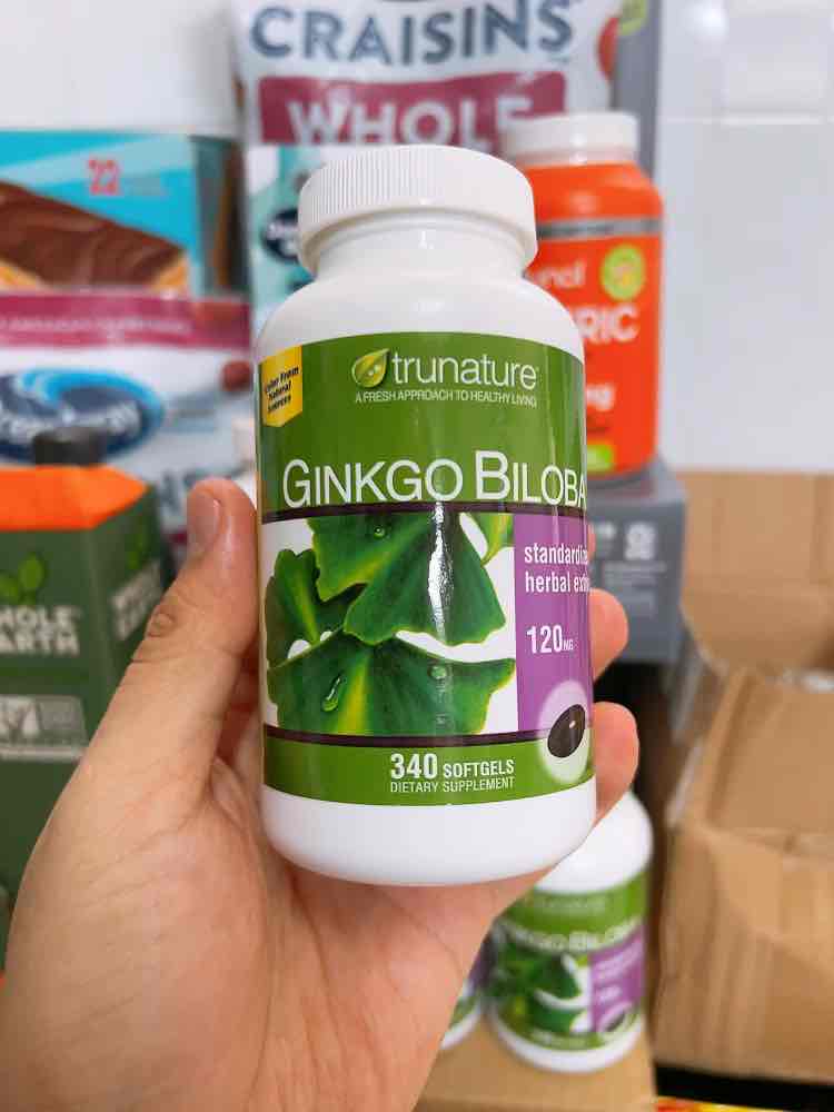 Bổ não Trunature Gingko Biloba 120mg 340 viên Mỹ.
