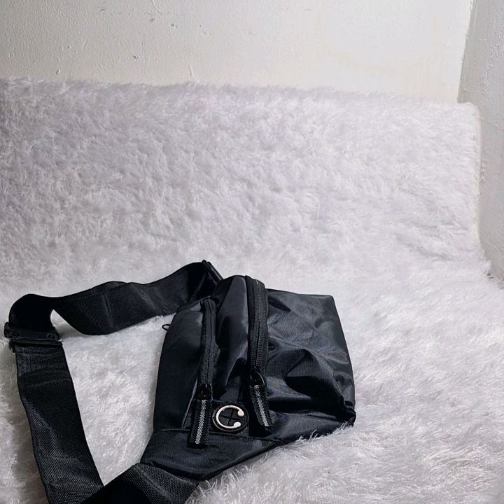 (COD) TERMURAH WAITSBAG TAS PINGGANG SELEMPANG BAHU WATERPROOF TAS PUNDAK SLINGBAG ANTI AIR