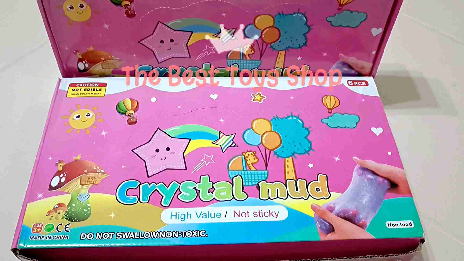 สไลม์ ของเล่นเด็ก รูปทรงขวดเกรียว สีสันสวย เนื้อนุ่มนิ่มไม่ติดมือ