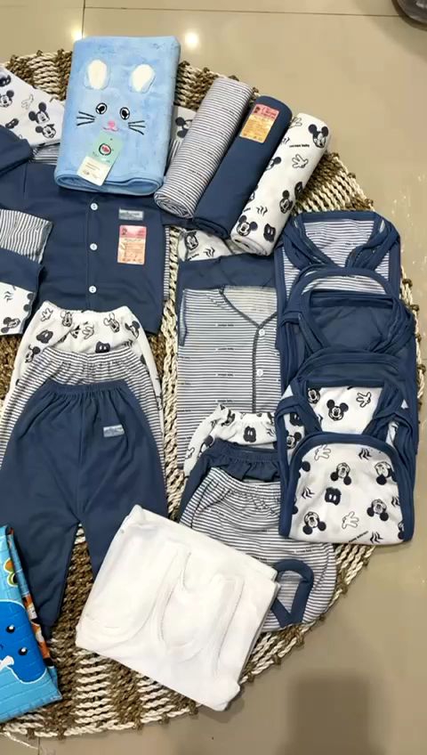 DENIM MICKEY paket komplit perlengkapan bayi baru lahir