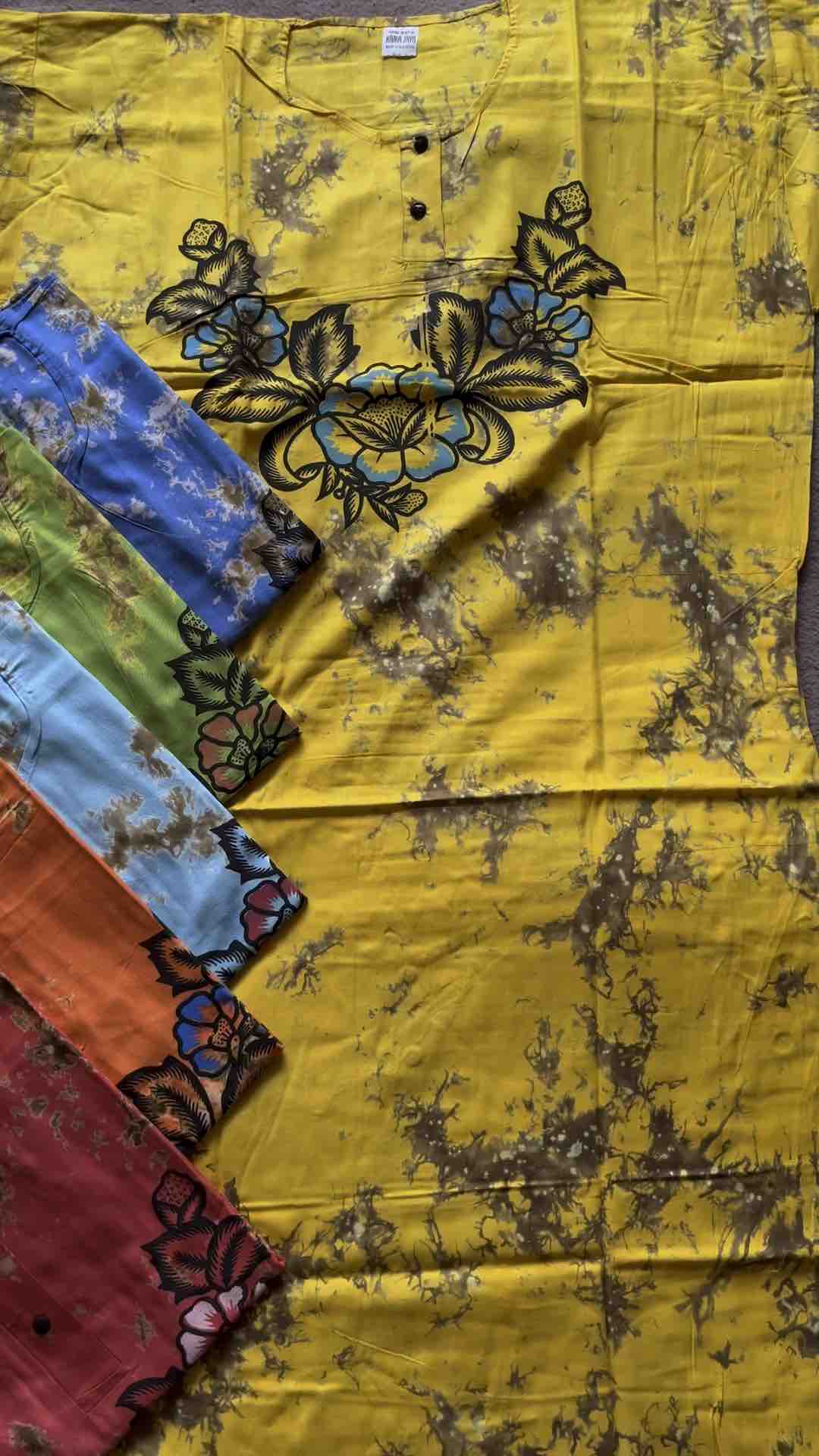 Daster Bali motif bunga gables warna