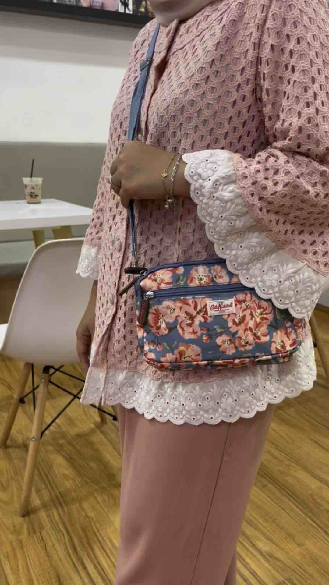 ANNASYA - TAS WANITA TAS ANAK MOTIF BUNGA KOALA BONEKA. DOMPET WANITA BUNGA. TAS SELEMPANG WANITA MUAT HP & DOMPET