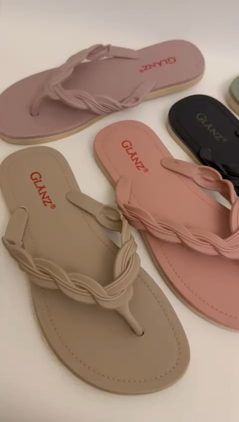 Sandal jepit karet Glanzton 1001-GL41 kepang (uk 37-41)