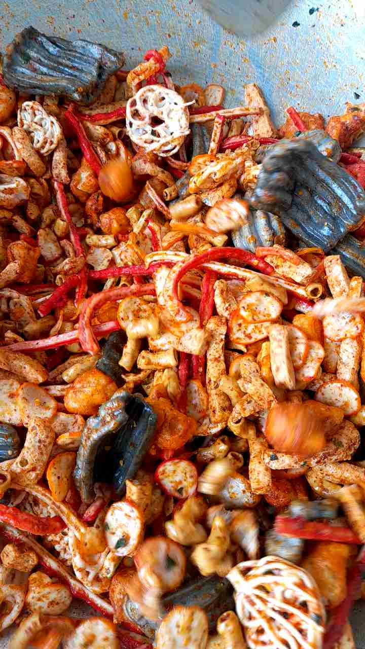 sebring kerupuk mix / seblak campur campur /   seblak mix pedas daun jeruk