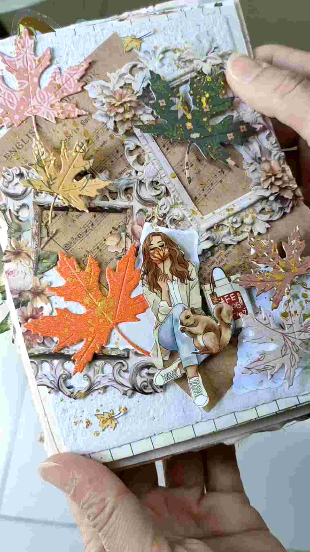 Fairy Lights Journal - READY STOCK/ art journaling/ scrapbook deco/ autumn theme die cuts