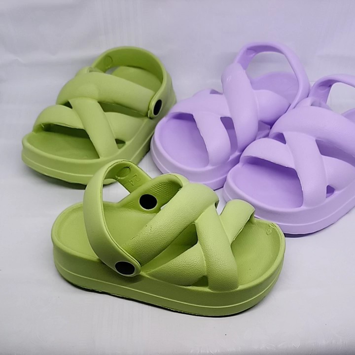 Sandal Anak Perempuan Terbaru 2024 Karet Slop Tali Belakang