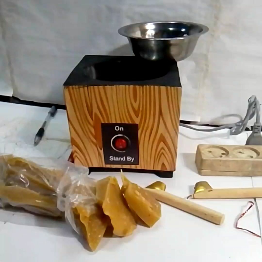 Kompak Listrik Batik Kayu: Pengatur Suhu & Pemanas Terpisah