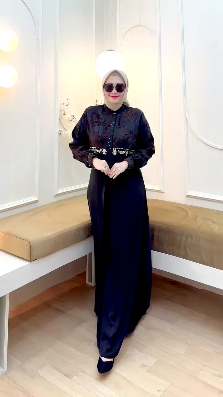 DRESS GAMIS MODE YURA TERBARU BY SHINBIE 100%ASLI REAL NMR ALLETA LYODRA