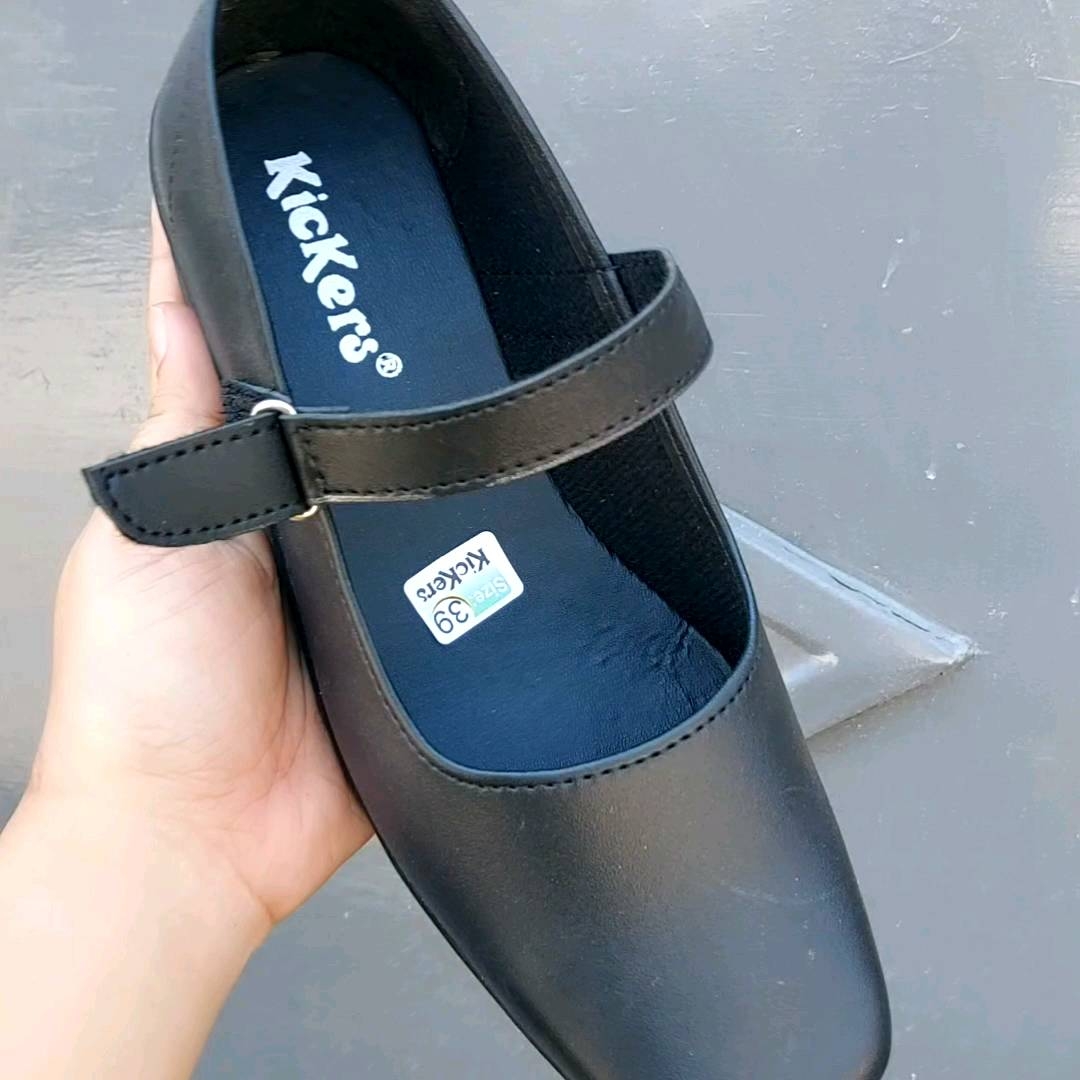 SEPATU PANTOPEL CEWEK HITAM HAK TAHU 3CM PASKIBRAKA 36-41