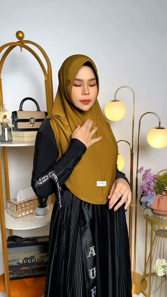 JILBAB BERGO INSTAN KANCING MOIRA HIJAB