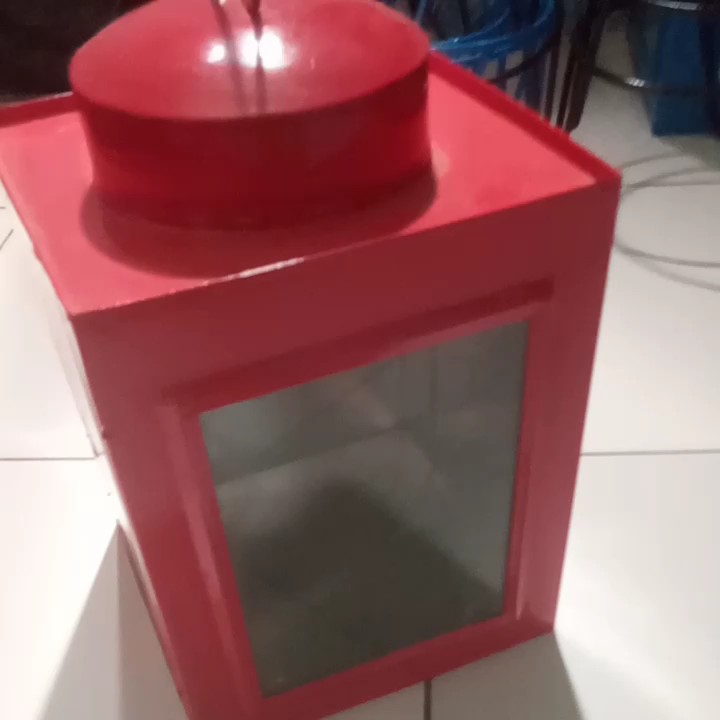 Toples Kaleng Kerupuk Ukuran 20x20x25 cm