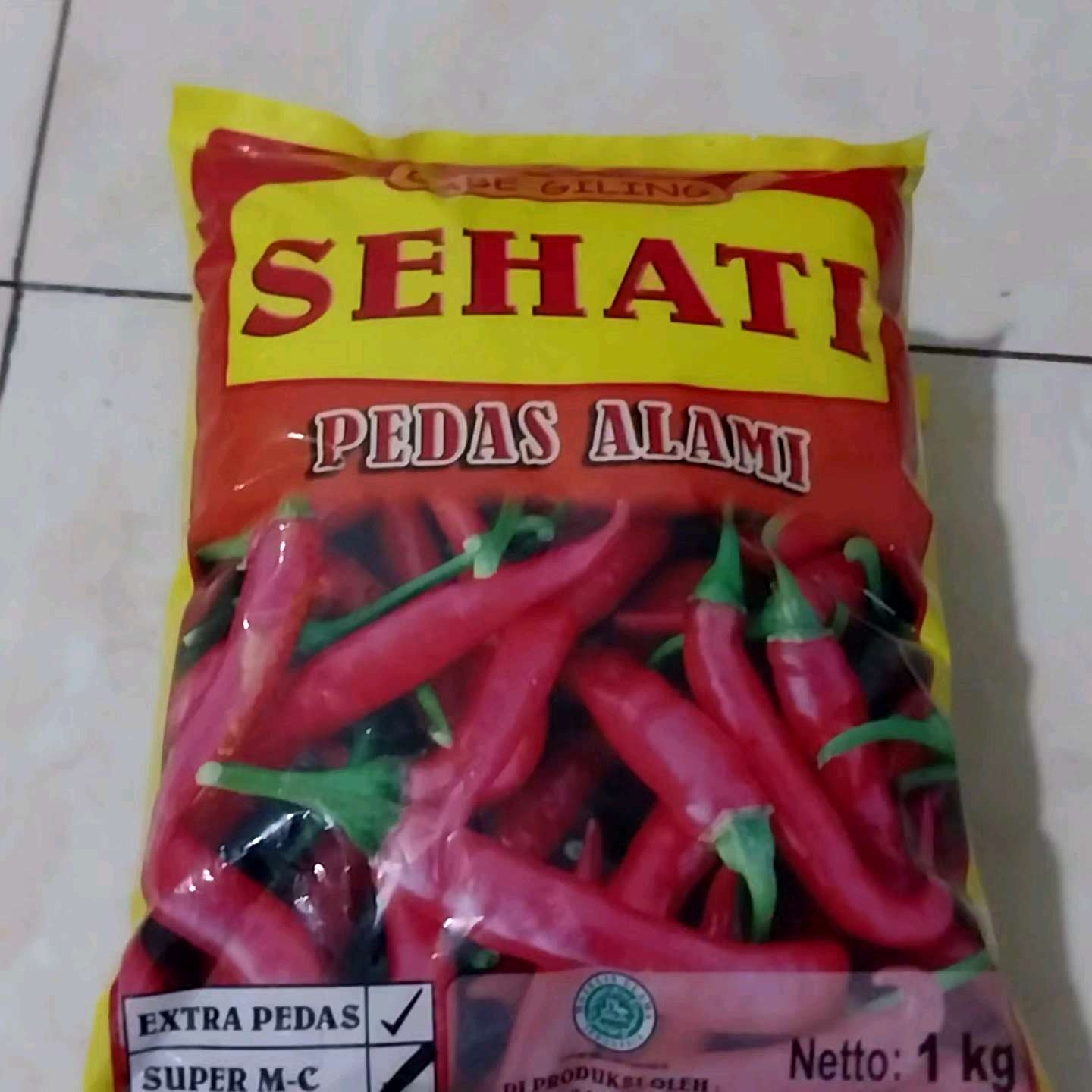 CABE BUBUK GILING HALUS SEHATI PEDAS Extra Pedas ALAMI 1Kg