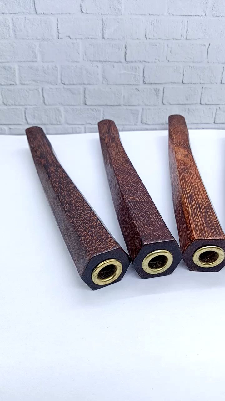 Pipa Klokotan Kayu Galih Asem Model Segi 6 Spesial A75