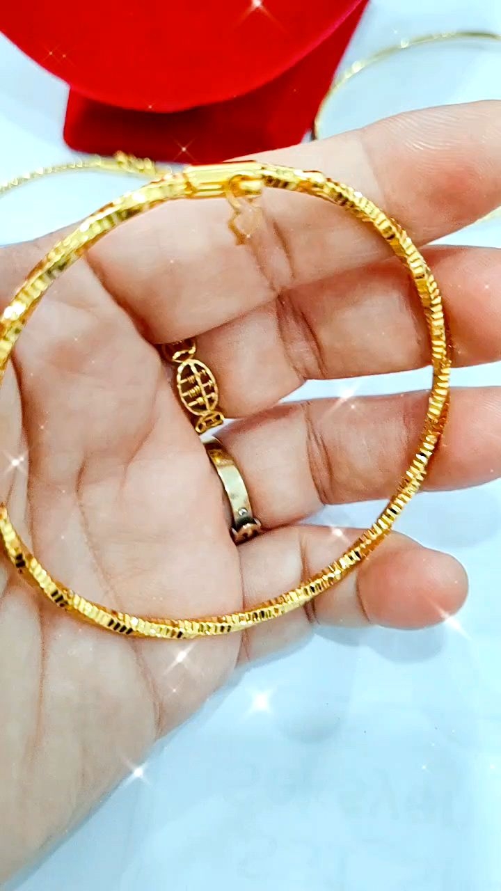 GELANG MINGGU 3MM BANGLE EMAS BANGKOK