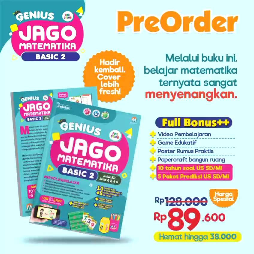 Buku Anak Genius Jago Matematika Basic 2 Ziyad Books