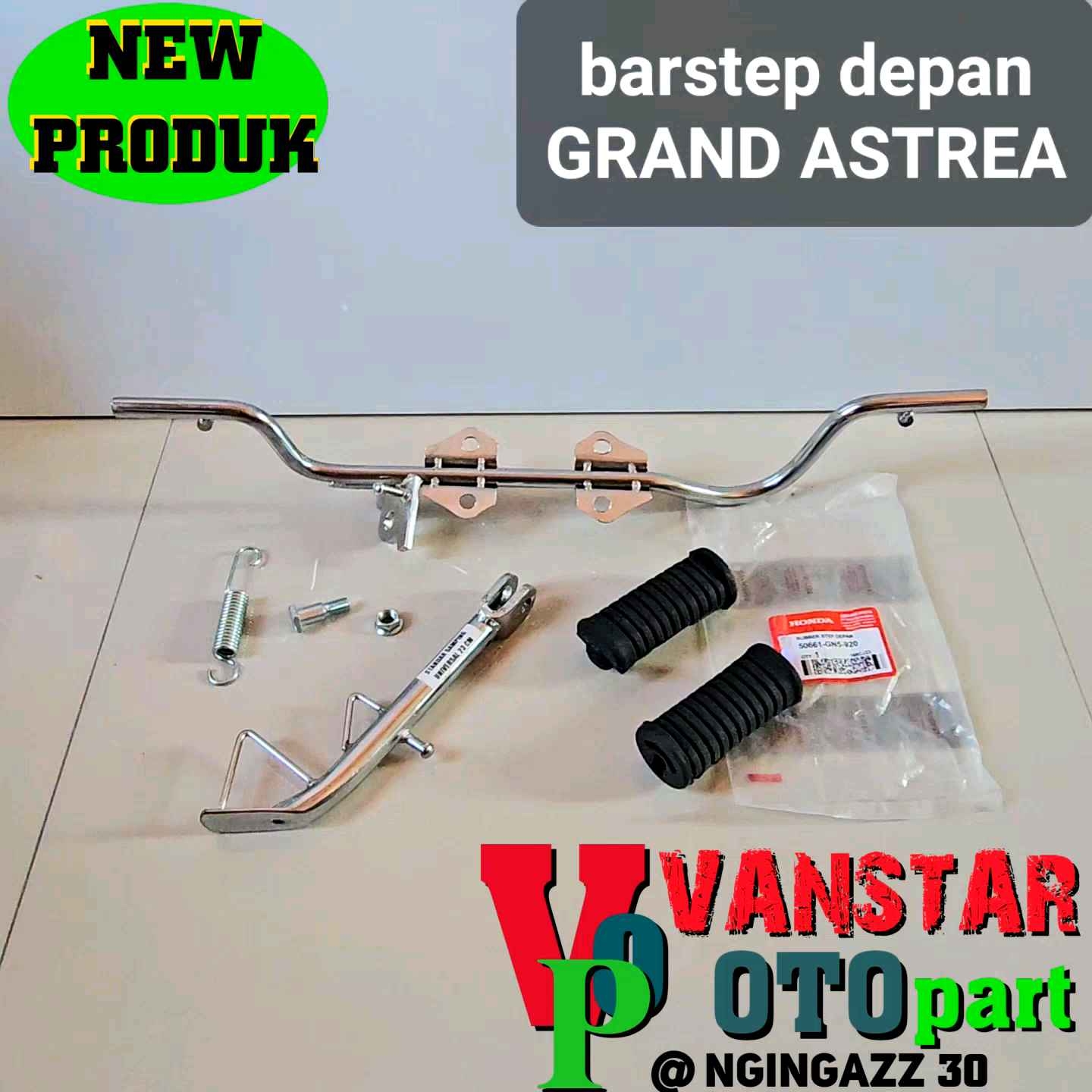 barstep pijakan kaki depan grand astrea prima legenda c700 c800 CHROME lengkap