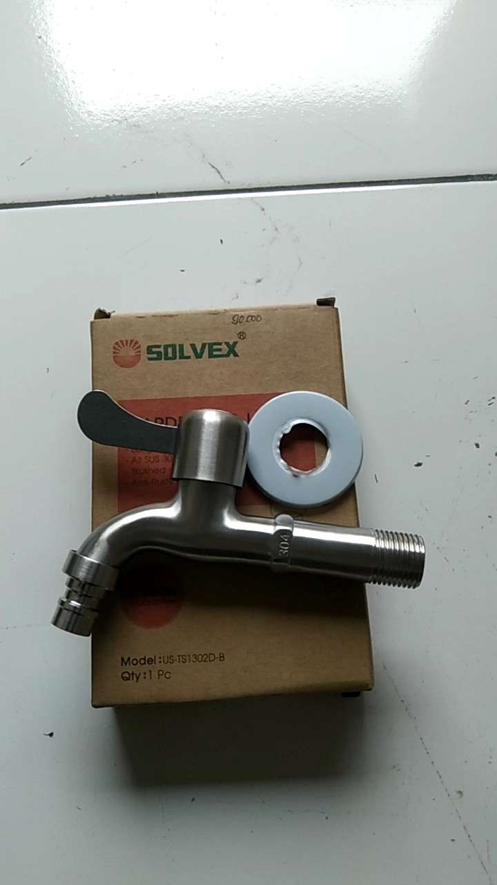 Kran air tembok engkol stainless sus 304 /keran air kamar mandi toilet