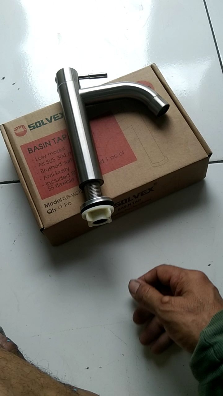 Kran Wastafel Cuci Tangan & Model Bambu Tinggi 17 cm