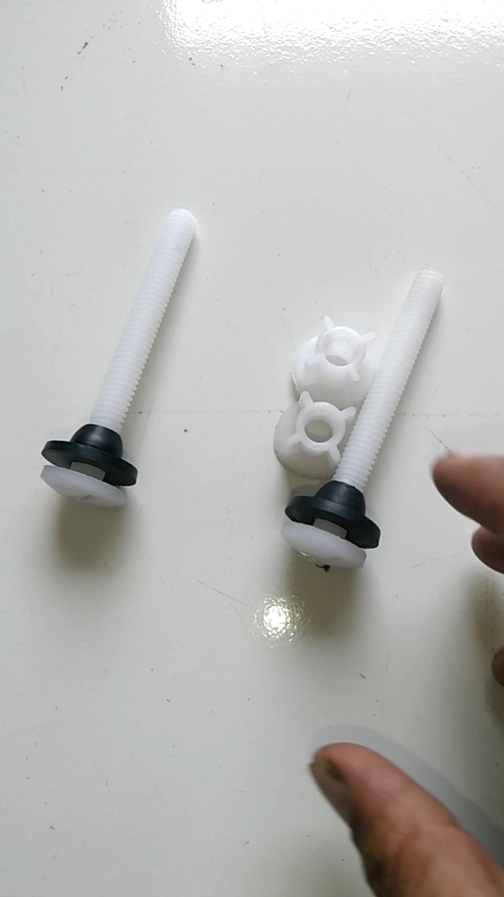 baut tabung closed tangki kloset duduk tutup sekrup mur cover tangki bahan plastik ABS kuat Anti karat kegunaan untuk mengencangkan tabung closed harga untuk sepasang isi 2 pcs