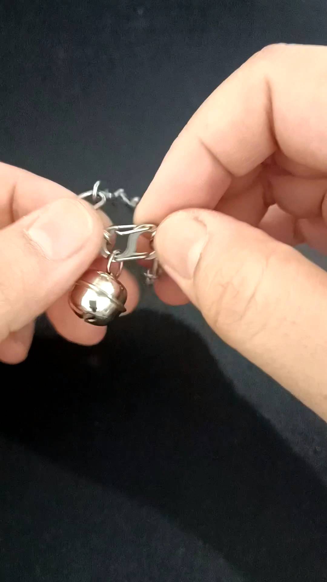 ปลอกคอสแตนเลสแท้ ปลอกคอหมาน้อย ปลอกคอหมาเล็ก ขนาด1.2-1.5มิล/โซ่สแตนเลส304