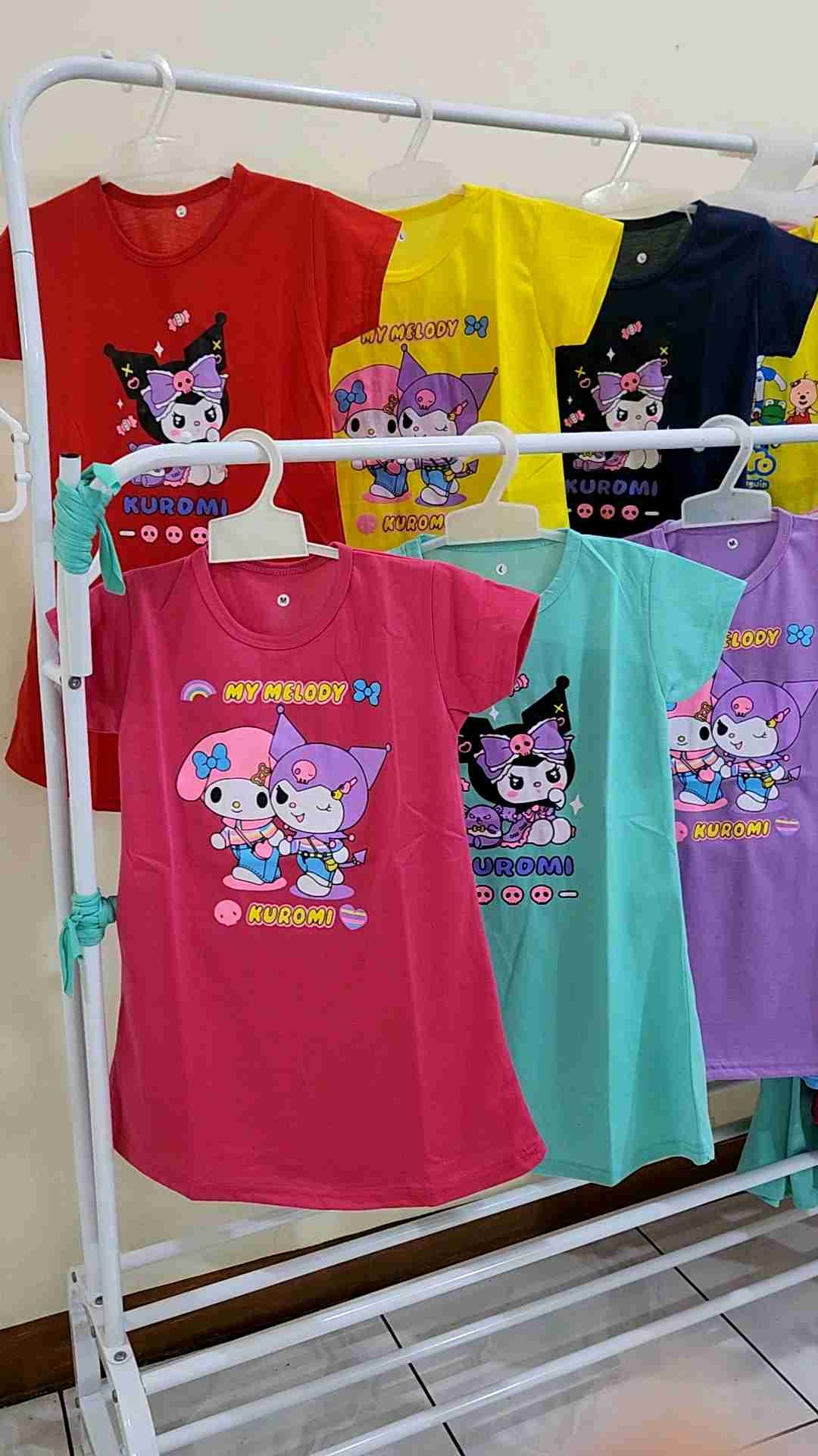 Daster anak perempuan usia 2-13 tahun motif Kuromi baru