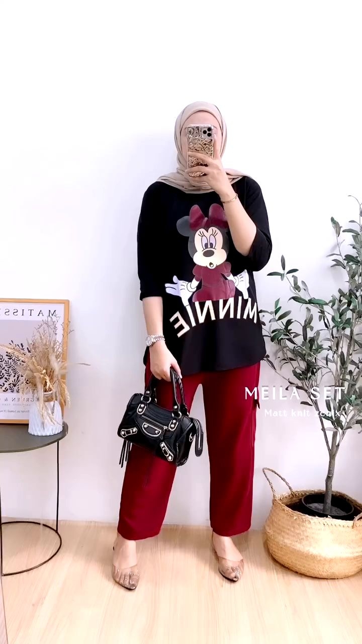 NEW MEILA MINNIE SET VIRAL SETELAN WANITA TERLARIS