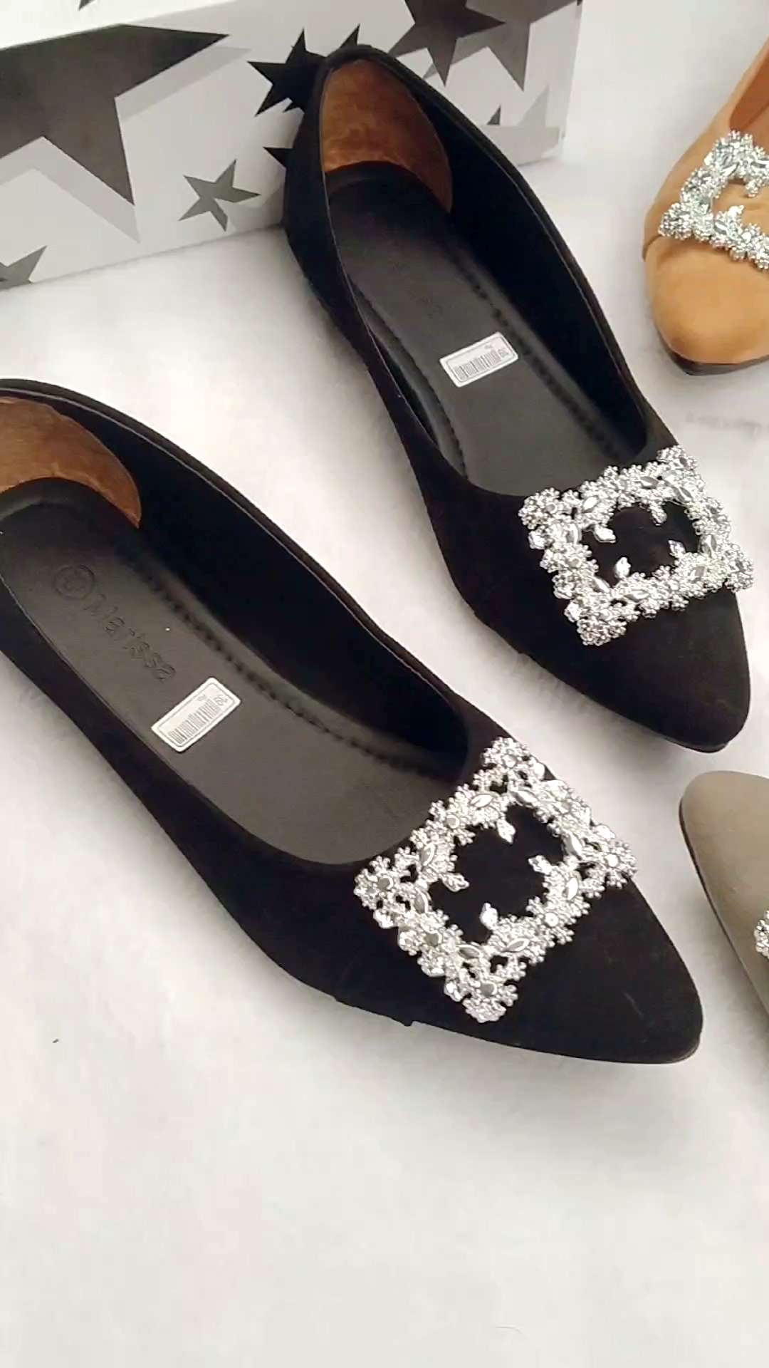 Flatshoes Karet Marissa/ Sepatu Wanita Cantik/ Sepatu Balet Kekinian/ Best Seller Trend Ring Kotak Baru 2023 LA03 !!!