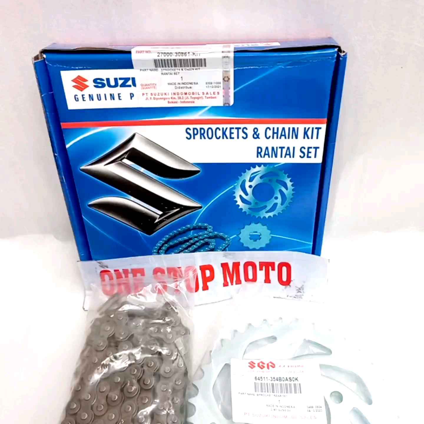 Gear set Gir set Suzuki Shogun 110 lama kebo Gir paket Original Ori Asli Suzuki SGP 27000-30861-KIT