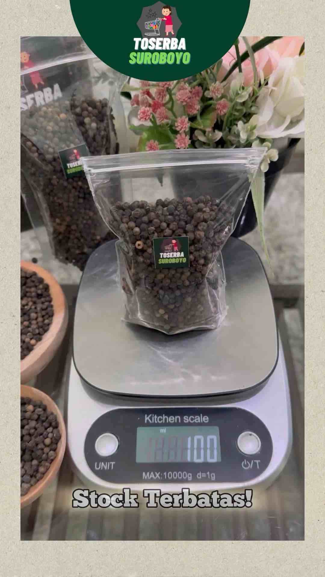 Merica Lada Hitam Biji Asli 100 / 200 Gram (Original Tanpa Obat / Cucian)