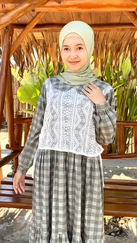 Gamis Anak Cantik Hiza tanpa Jilbab by Cutetrik