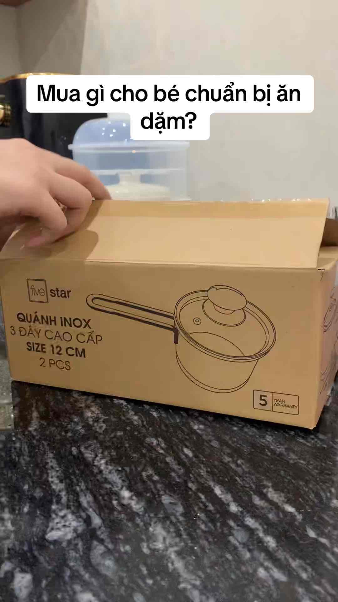 Nồi/Quánh inox 3 Đáy Fivestar 12CM/14CM/16CM/18CM (có loại chống dính)