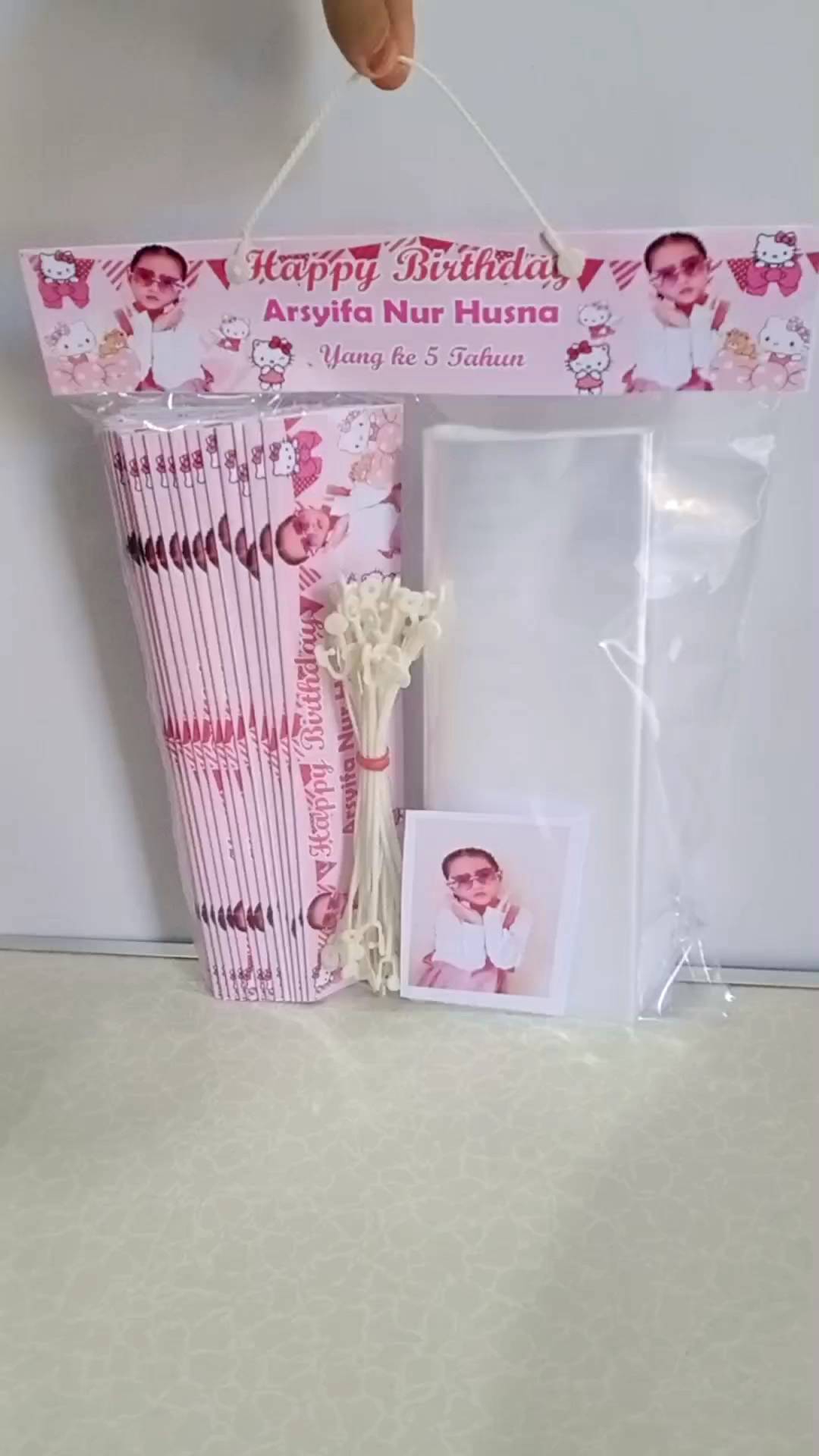 Tas Plastik Bingkisan ultah isi 10pcs ukuran 20x40(Request via chat)Tas bingkisan hadiah/plastik ulang tahun/plastik souvenir/plastik snack Lebaran/Tas plastik bingkisan khitan