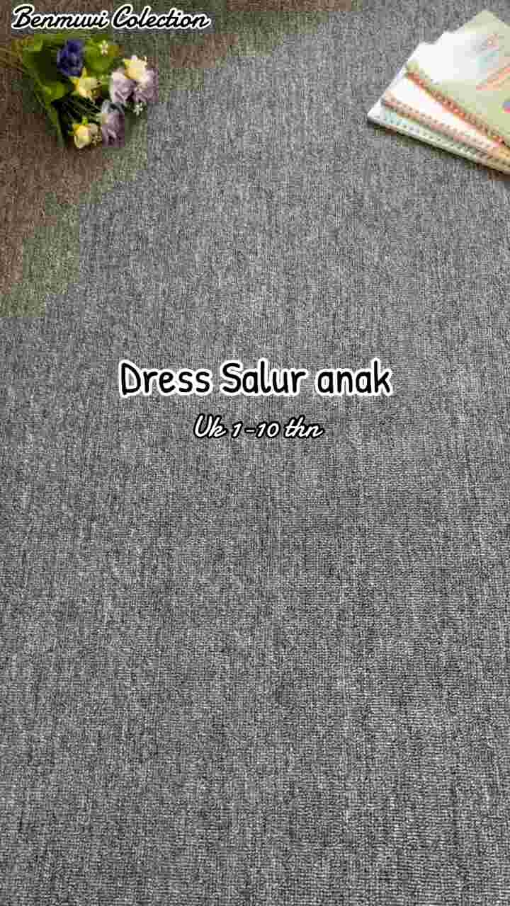 Dress Salur Anak Lengan panjang Baju Anak Perempuan Terbaru