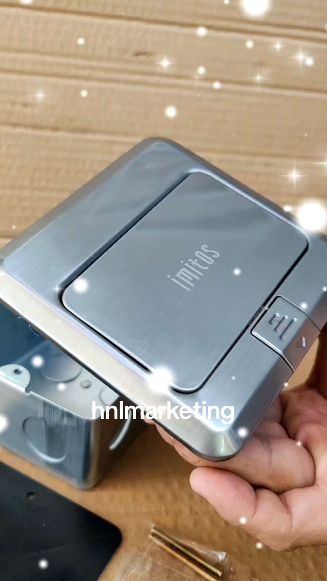 IMITOS STAINLESS STEEL FLOOR MOUNTED 13A SOCKET METAL HEAVY DUTY FLIP COVER POP UP 3 PIN SOCKET WITH GI BASE