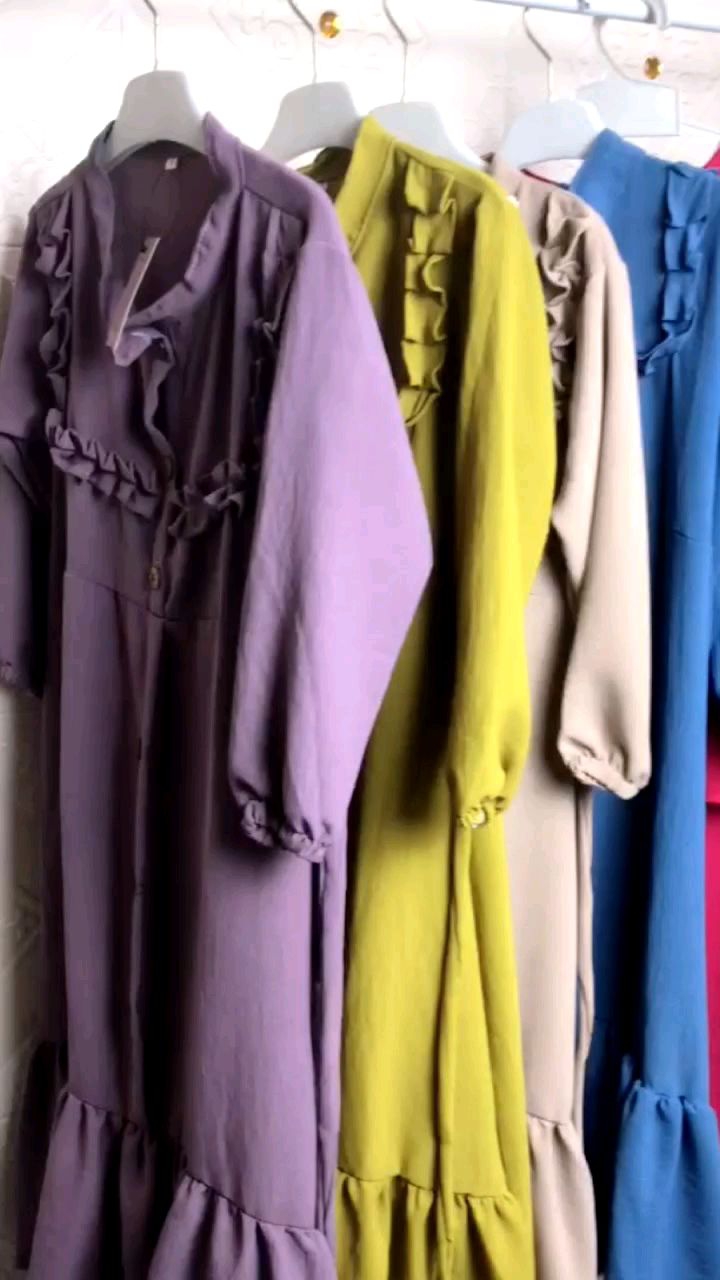 GAMIS ANAK PEREMPUAN DRESS BAHAN CRINKLE UNTUK ANAK USIA 1-10TAHUN