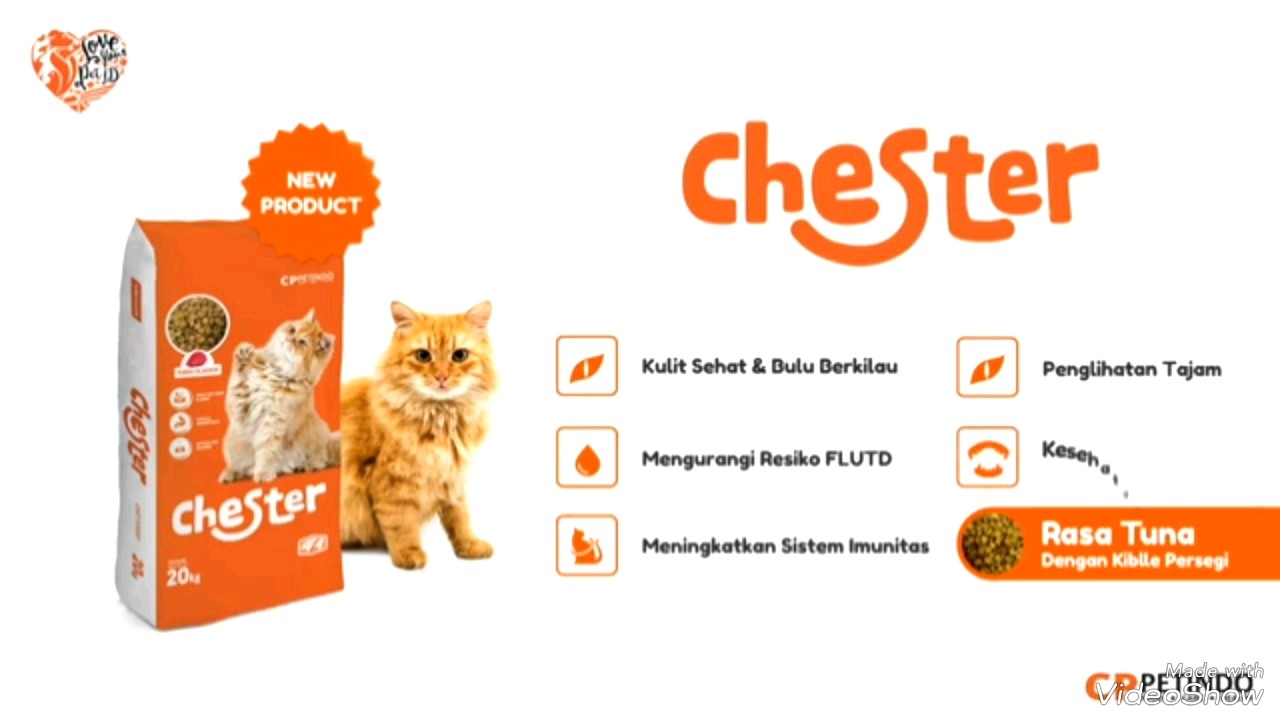 CHESTER 800g FreshPack TUNA FLAVOR Makanan Kucing Dewasa Adult Cat CPPPETINDO Pakan Kering Kucing