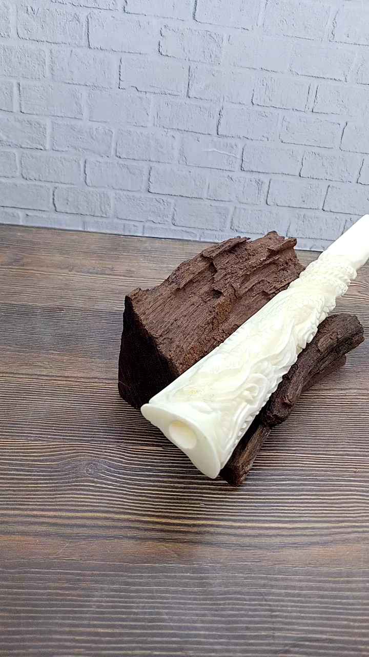 Pipa Once Tulang Iga DY & Ukiran Naga Samping A62