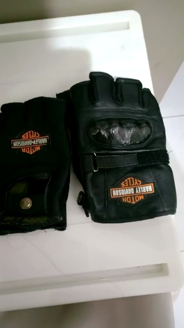 Sarung tangan kulit motor Harley pria dan wanita