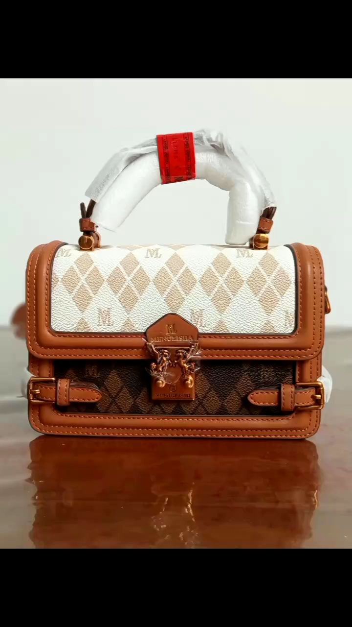 Tas Vintage dari Brand MENGLISHA Bahan PVC Kokoh Kualitas Import kd 195