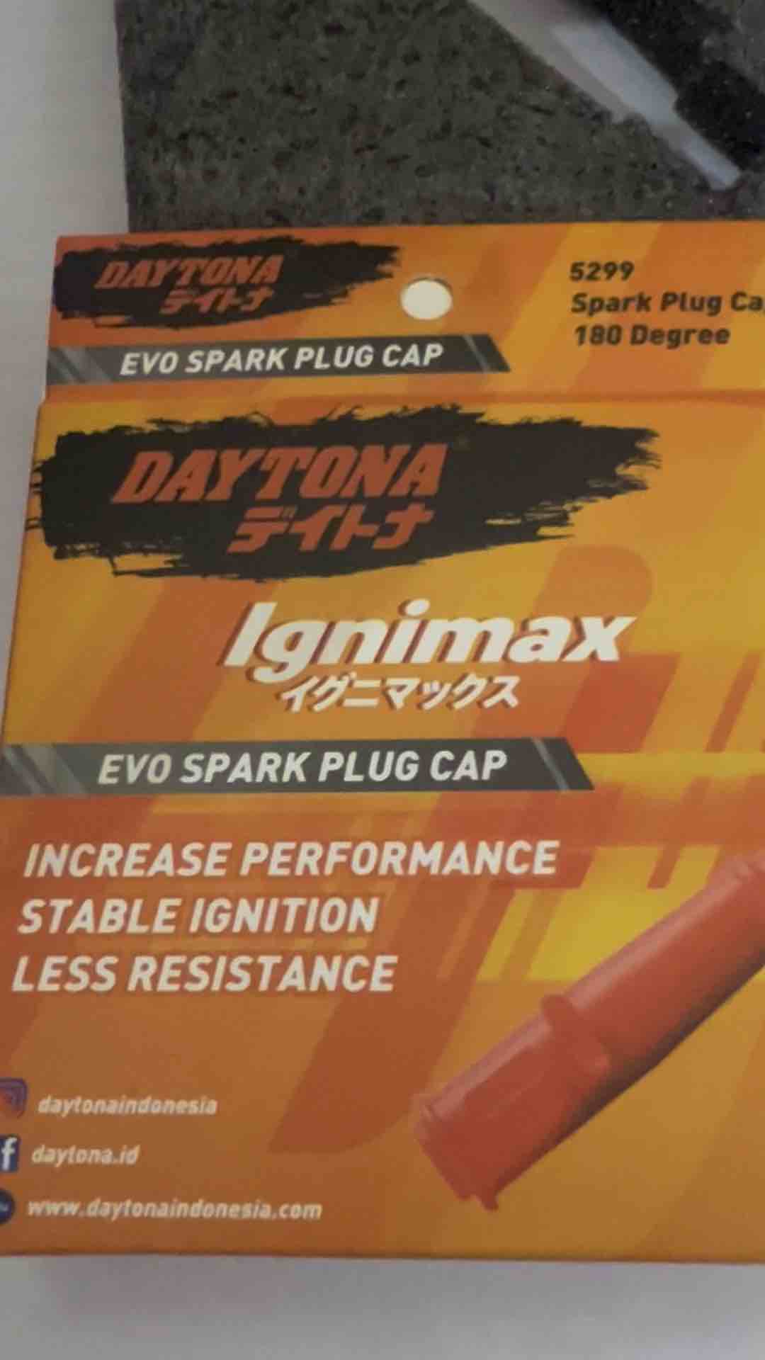 SPARK PLUG CAP TUTUP BUSI RACING DAYTONA NMAX NEW AEROX NEW LEXI MXKING VIXION 100% ORIGINAL DAYTONA KODE 5299