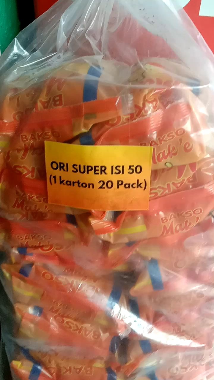 pentol bakso Mak e ORI isi 50pcs (khusus JATIM) (dikemas Bubble dan kardus)