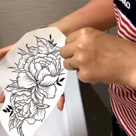 Tato Dragon LQ NEW Tato temporer Tatto Temporarry  Tahan air Lama motif ular NAGA cobra hitam size medium