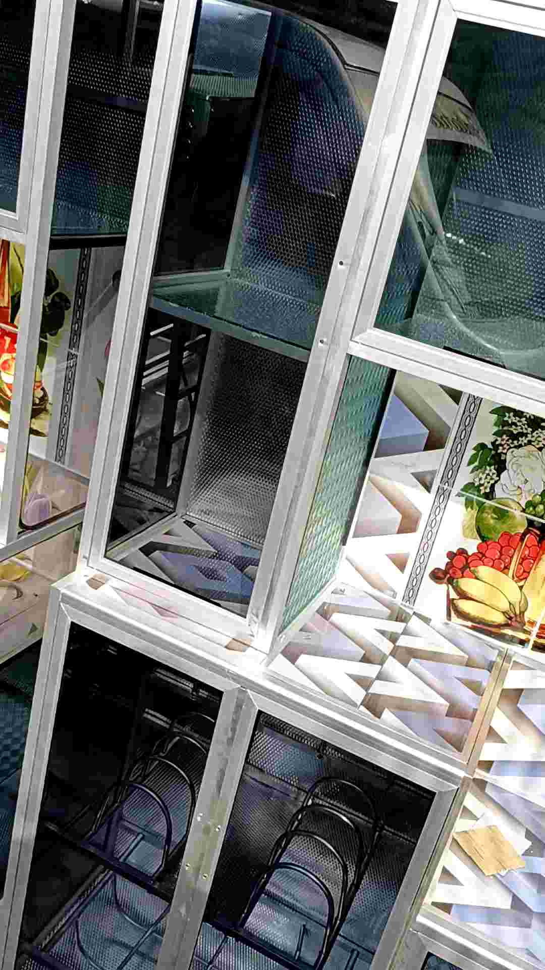 Rak Piring Aluminium Gendong 3 Pintu Silver