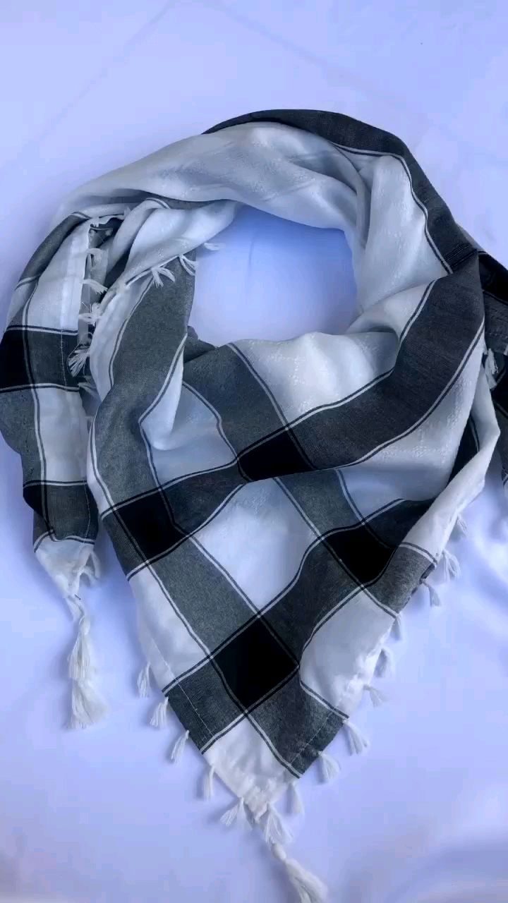 Sorban Wanita Stylis Terbaru / Hijab Wanita Freepalestine / Motif Rumbai Ronce