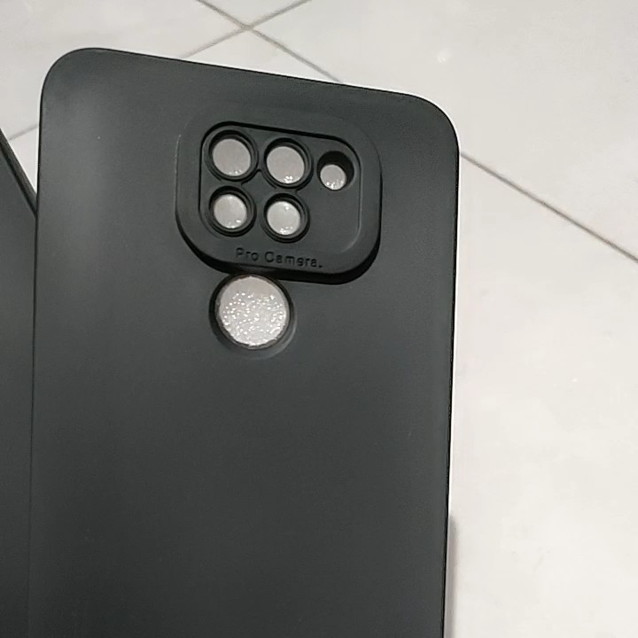 Softcase Full Black XIAOMI REDMI 7 Case Casing Silikon Macaron Pro Camera