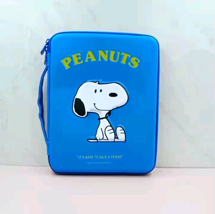 TAS IPAD SNOOPY IMPORT / ORGANIZER BAG SNOOPY / TAS HARDCASE SNOOPY IMPORT