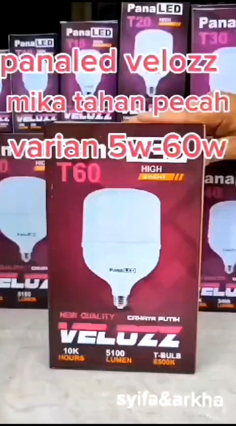 BOHLAM LED / LAMPU LED GARANSI 1 THN PANALED VELOZZ PAKET 10PCS