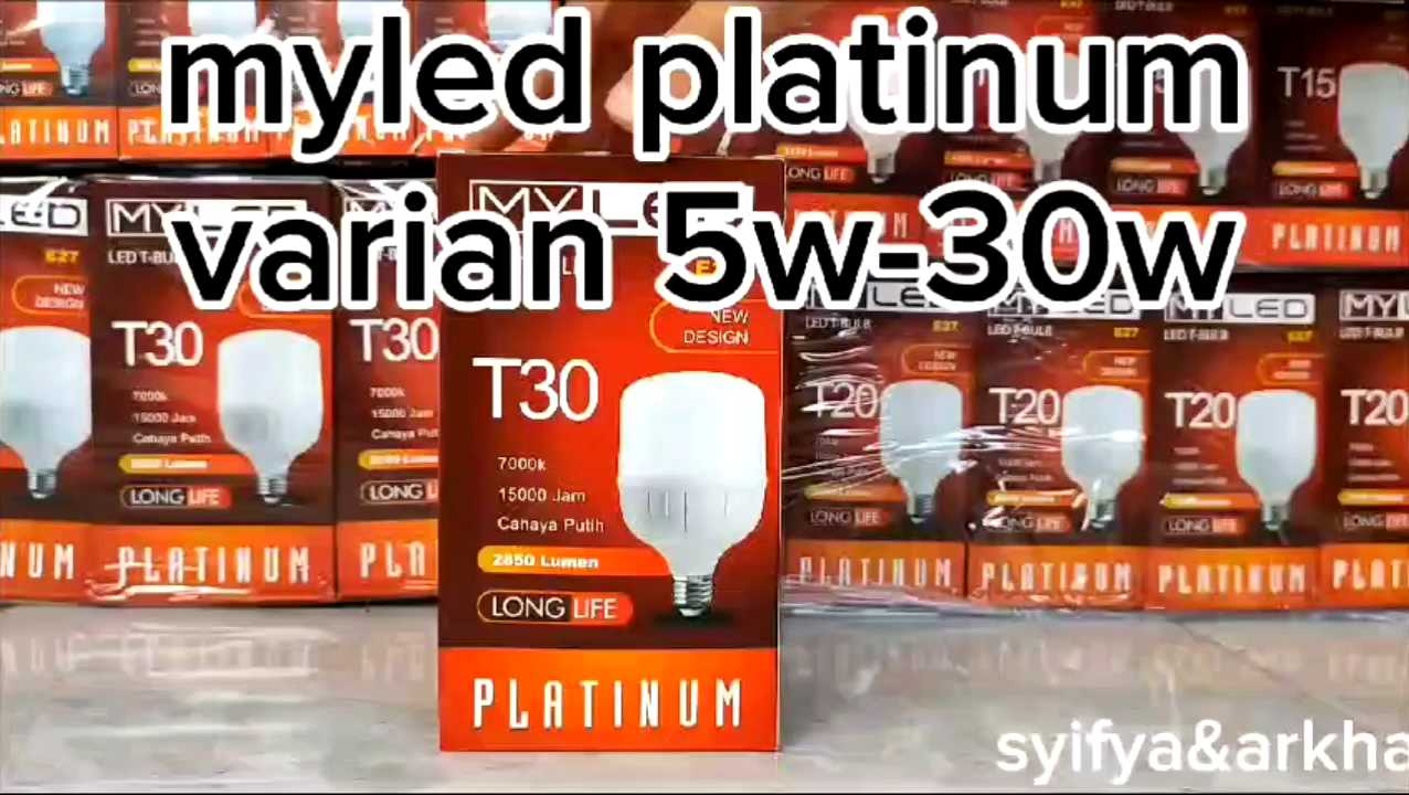 BOHLAM LED / LAMPU LED MYLED PLATINUM CAHAYA PUTIH