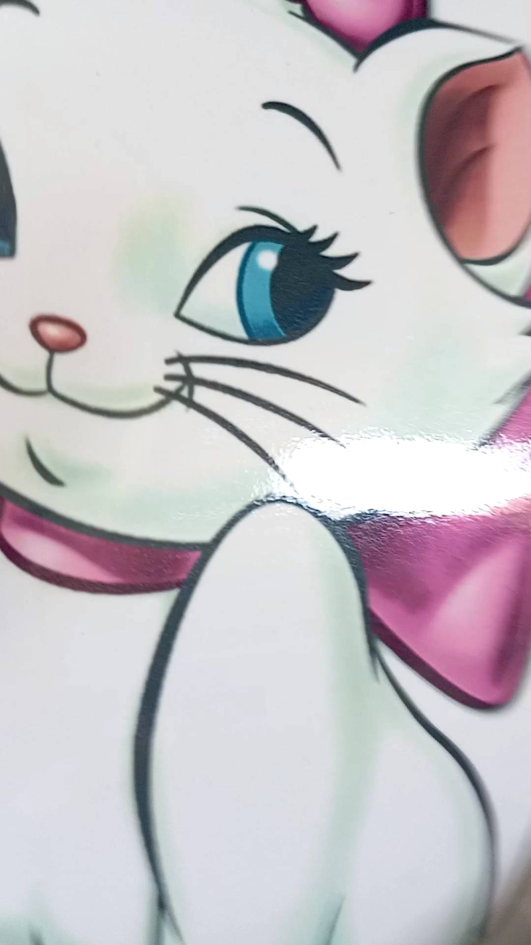 MARIE CAT Sticker Dinding size 30 -45 cm Vinyl white waterproof